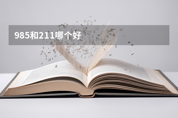 985和211哪个好