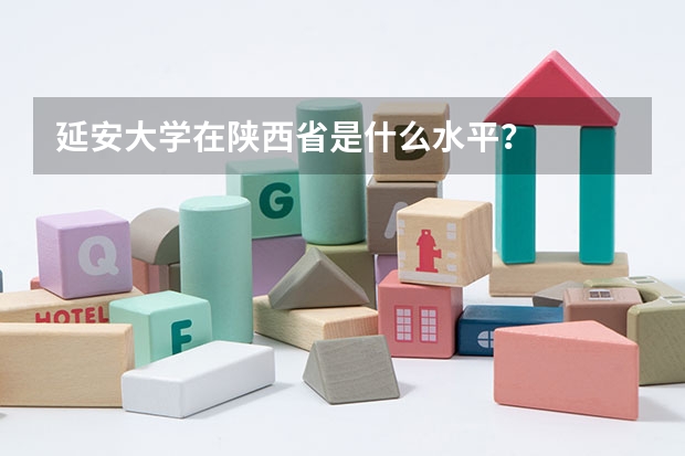 延安大学在陕西省是什么水平？