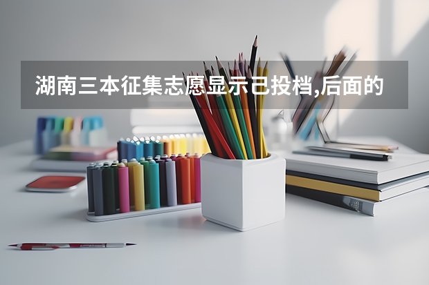 湖南三本征集志愿显示己投档,后面的志愿还有效吗