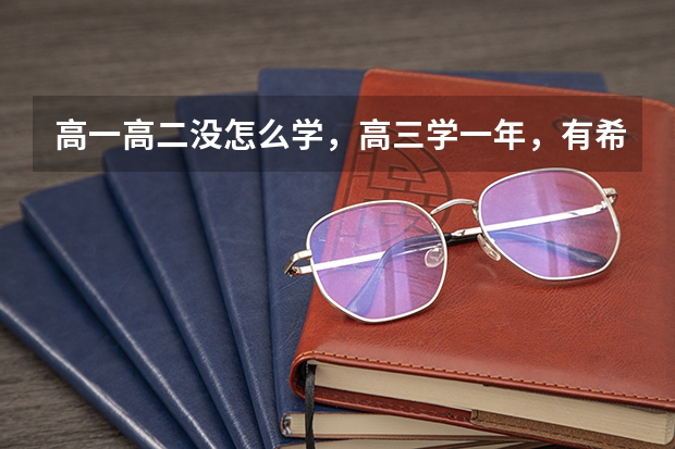 高一高二没怎么学,高三学一年,有希望考上大学吗?